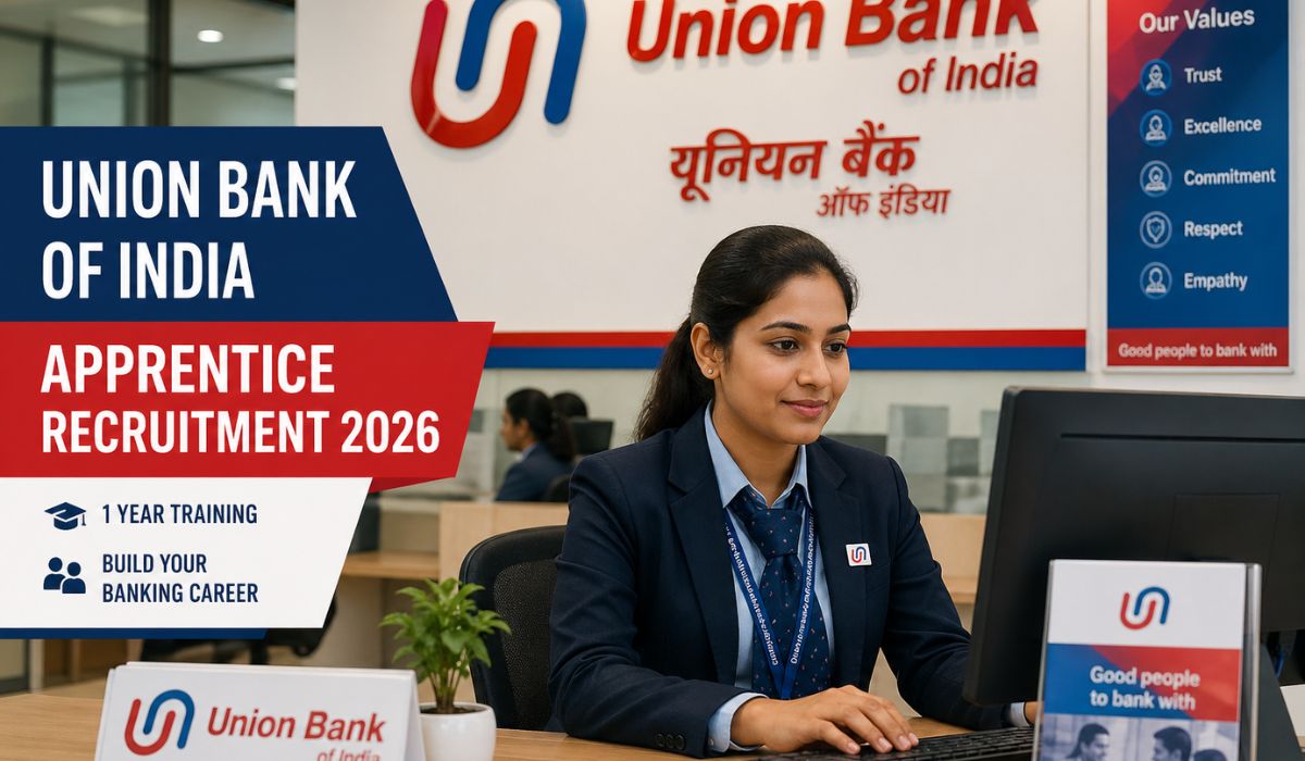 UNION BANK OF INDIA APPRENTICE RECRUITMENT