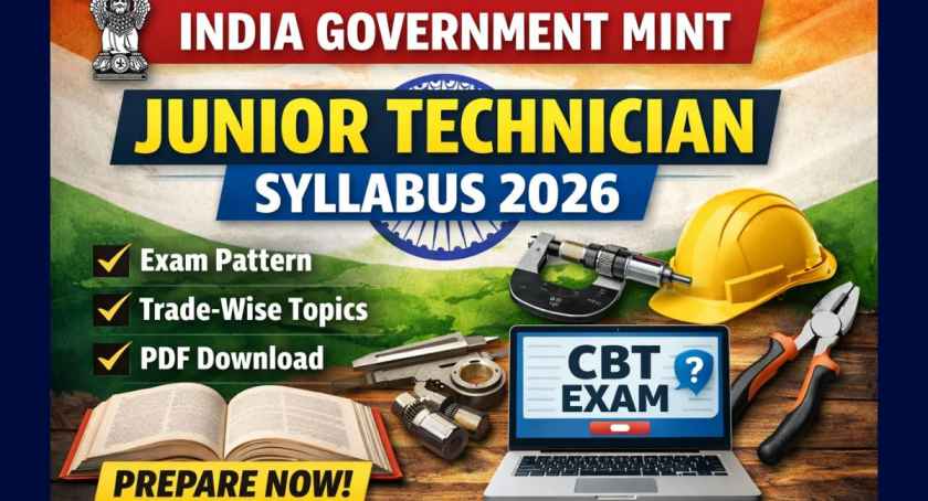 India Government Mint Junior Technician Syllabus