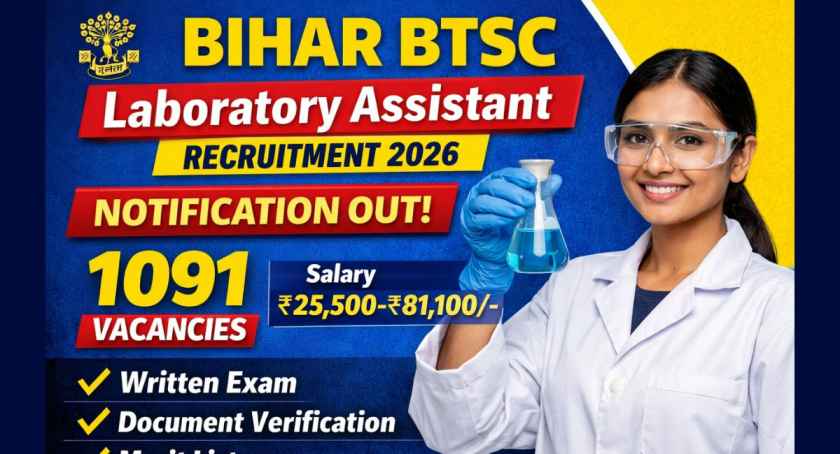 Bihar BTSC Laboratory Assistant Recruitment