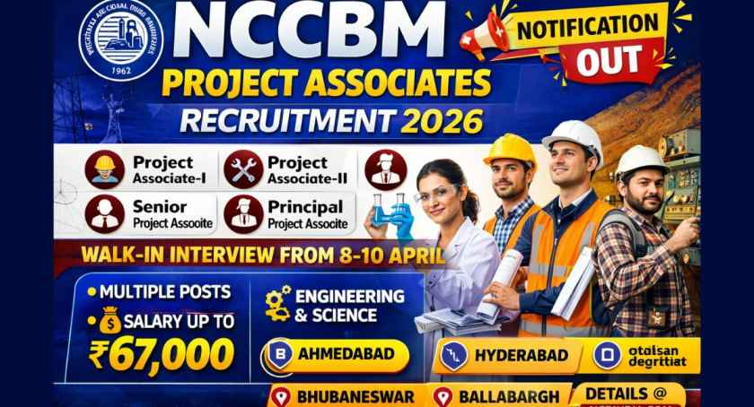 NCCBM Project Associates Recruitment