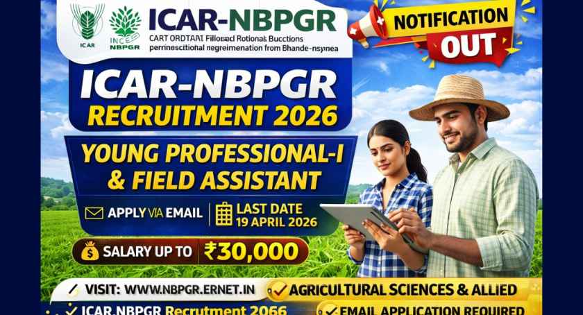 ICAR-NBPGR Recruitment 2026