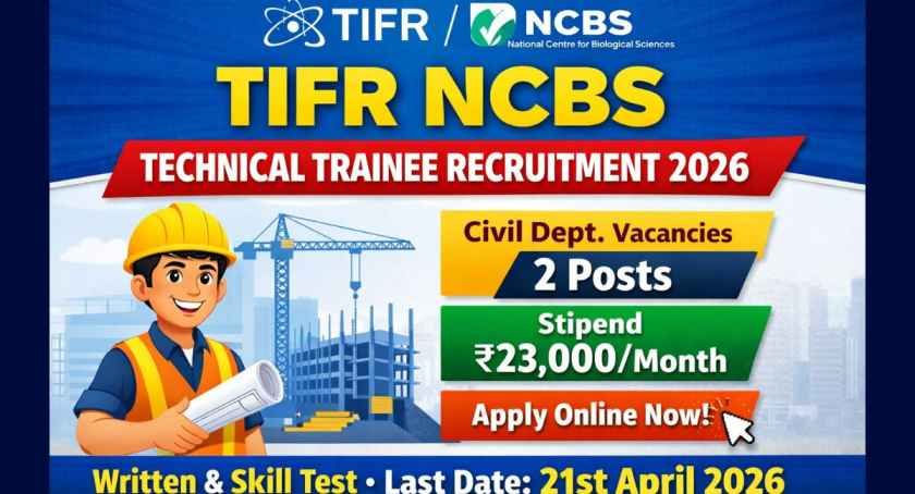 TIFR NCBS Technical Trainee Recruitment