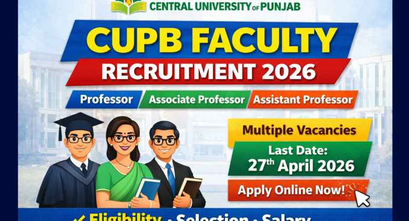CUPB Faculty Recruitment 2026: