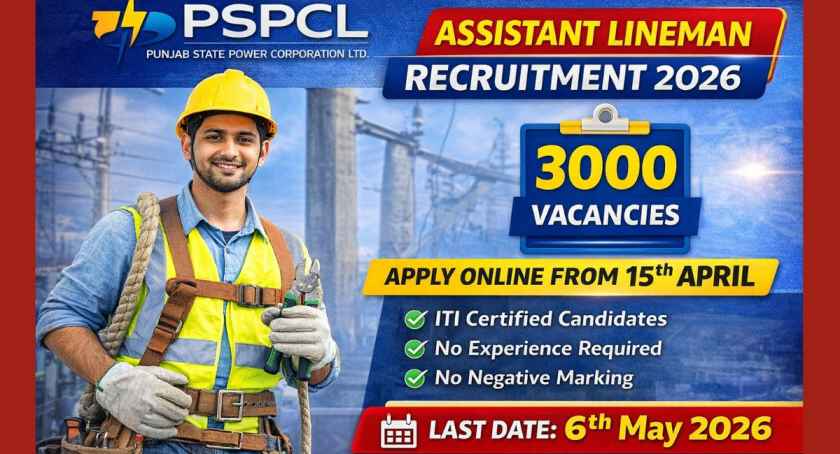 PSPCL Assistant Lineman Recruitment 2026