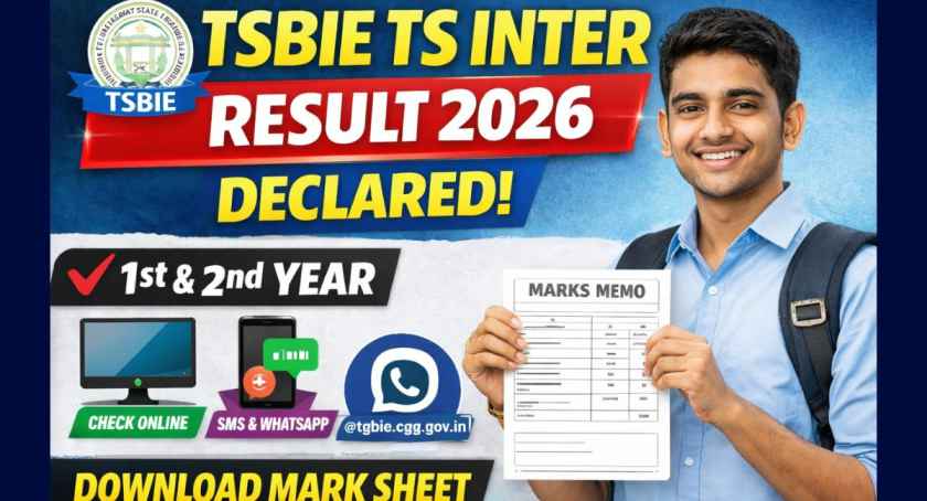 TSBIE TS Inter Result 2026 Out