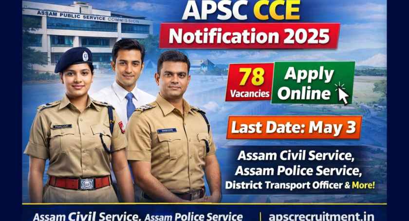 APSC CCE Notification 2025 OUT