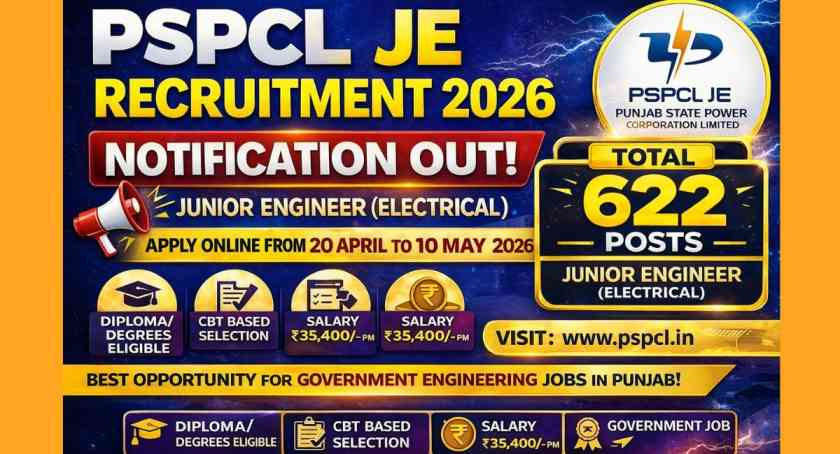 PSPCL JE Recruitment 2026 Notification