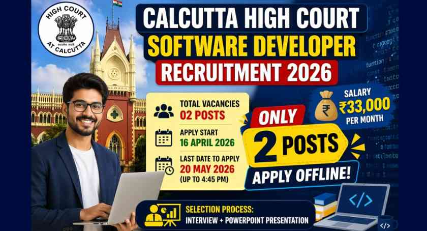 Calcutta High Court Software Developer Recruitment