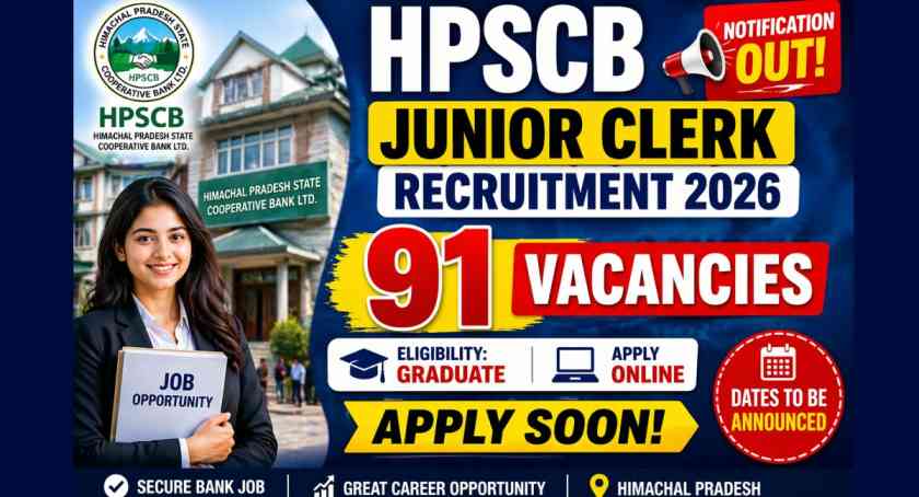 HPSCB Junior Clerk Recruitment