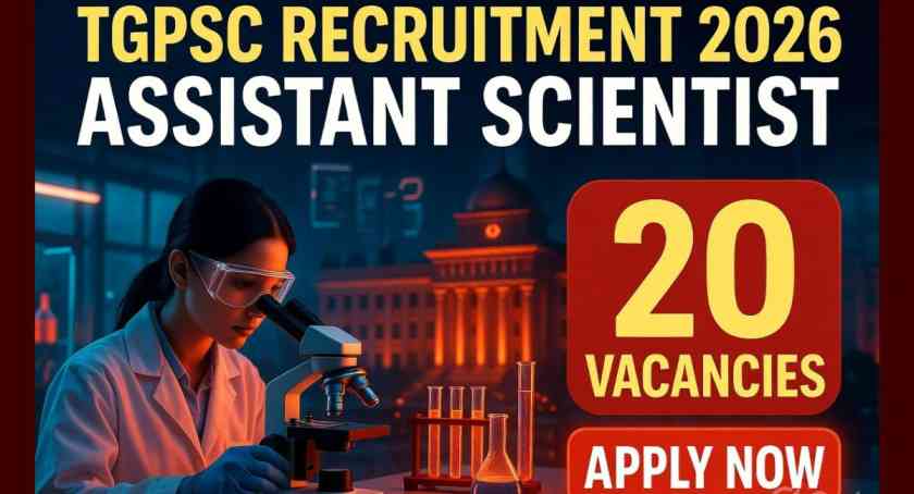 Telangana TGPSC Assistant Scientist Recruitment
