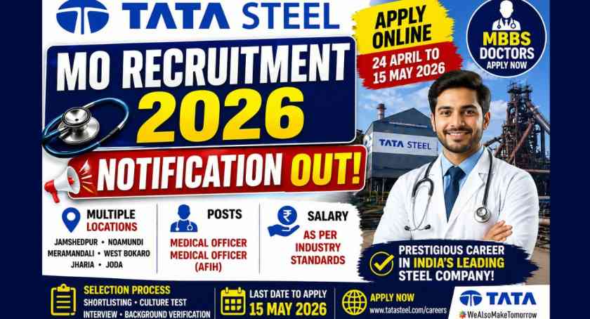 TATA Steel MO Recruitment 2026
