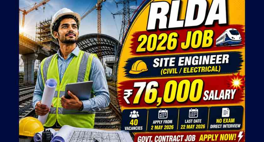 RLDA Site Engineer Recruitment 2026