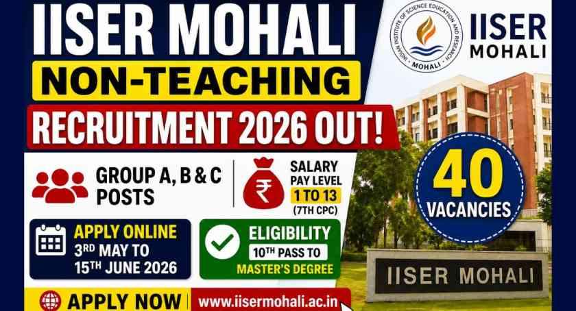 IISER Mohali Non-Teaching Recruitment